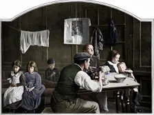 Old room in Slumland, London, c1900 (1901)