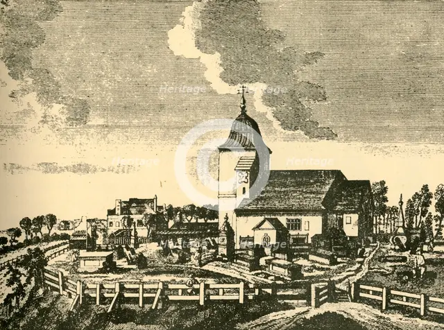 'Old St. Pancras Churchyard', c1780, (1925). Creator: Unknown.
