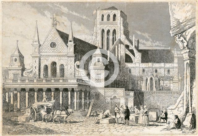 Old St Paul's Cathedral, City of London, 1660. Artist: Unknown.