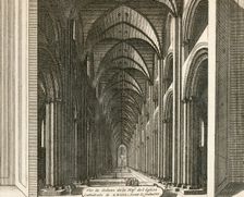 Old St Paul's Cathedral, City of London, 1707