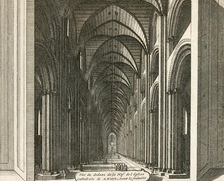 Old St Paul's Cathedral, City of London, 1707