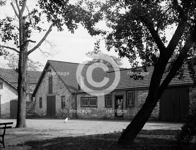 Old stables in Bartram's Park [Bartram's Gardens], Philadelphia, Pa., c1908. Creator: Unknown.