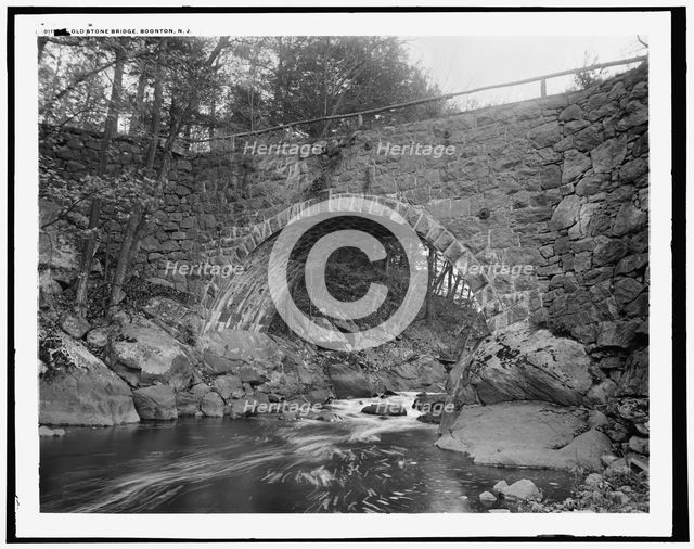 Old Stone Bridge, Boonton, N.J., between 1890 and 1901. Creator: Unknown.