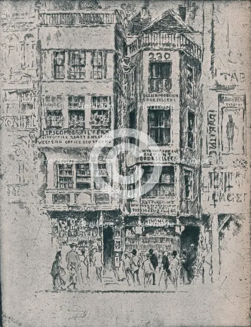 Old Strand Shops, c1900, (1906-7). Artist: Joseph Pennell