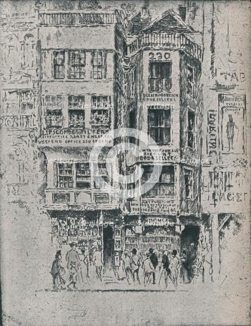 Old Strand Shops, c1900, (1906-7). Artist: Joseph Pennell