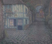 Old street at Twilight, Gerberoy, 1924. Creator: Le Sidaner, Henri (1862-1939)