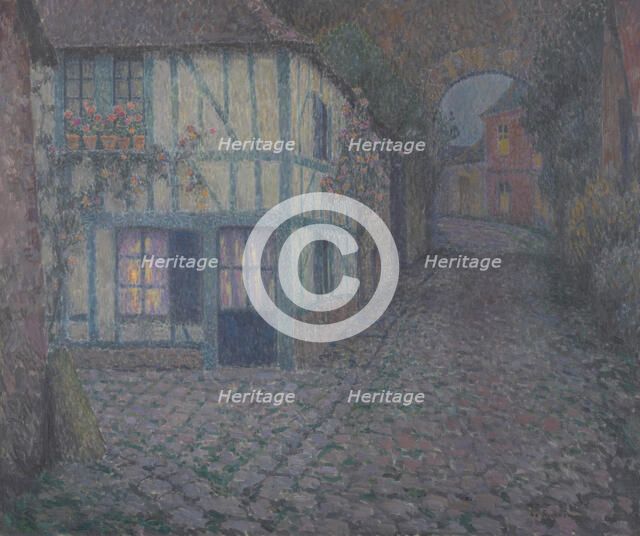 Old street at Twilight, Gerberoy, 1924. Creator: Le Sidaner, Henri (1862-1939).