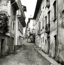 Old street in Orta San Giulio, Lake Orta, Italy, c1955. Creator: Arthur Charles Kirby Ware