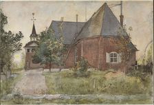 Old Sundborn Church. From A Home (26 watercolours). Creator: Carl Larsson