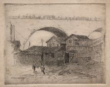 Old Superior Street Viaduct, Cleveland, 1887. Creator: Arthur E. Schneider