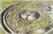 Old Sarum, 1086, (c1990-2010). Artist: Peter Dunn