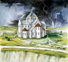 Old Sarum, 1092, (c1990-2010). Artist: Peter Dunn
