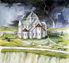 Old Sarum, 1092, (c1990-2010). Artist: Peter Dunn