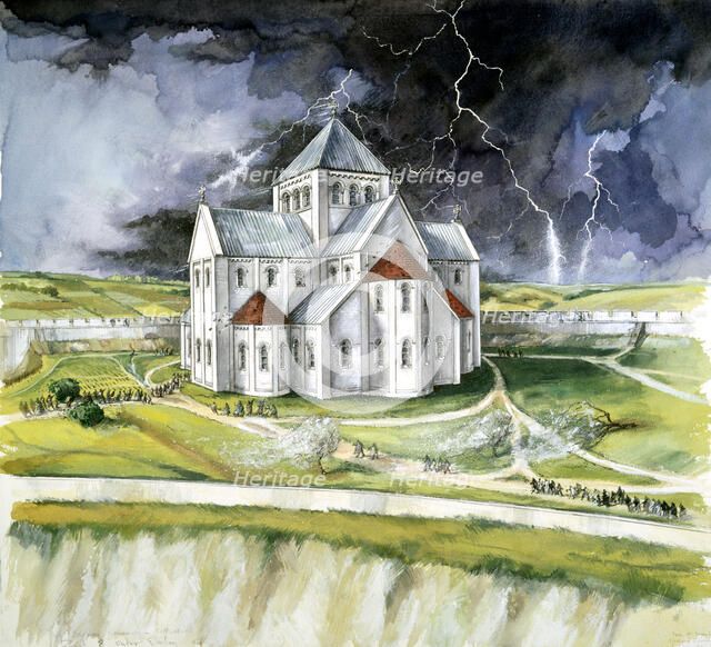 Old Sarum, 1092, (c1990-2010). Artist: Peter Dunn.