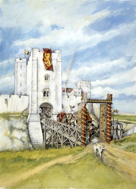 Old Sarum, 1140, (c1990-2010). Artist: Peter Dunn.