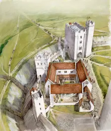 Old Sarum, 1140, (c1990-2010). Artist: Peter Dunn