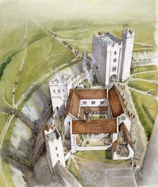 Old Sarum, 1140, (c1990-2010). Artist: Peter Dunn
