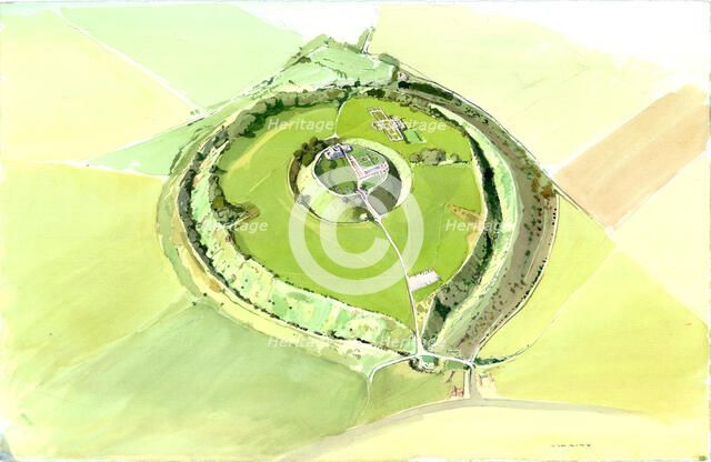 Old Sarum, c2010. Artist: Peter Dunn.