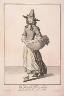 Old Satten Old Taffety or Velvet Cries of London, (c1688?). Artist: Pierce Tempest