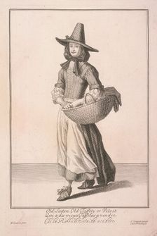 Old Satten Old Taffety or Velvet Cries of London, (c1688?). Artist: Pierce Tempest