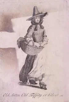 Old Satten Old Taffety or Velvet Cries of London, (c1688?). Artist: Anon