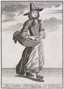 Old Sattin, Old Taffaty or Velvet Cries of London, (c1688?). Artist: Anon