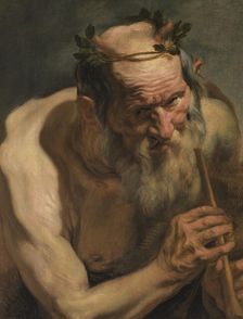 Old Satyr Holding a Flute, early-mid 17th century. Creator: Jacob Jordaens