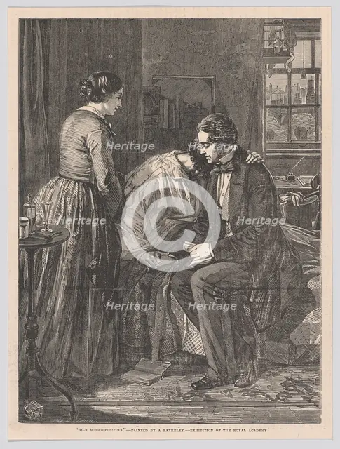 Old Schoolfellows, from "Illustrated London News", July 7, 1855. Creator: Harvey Orrin Smith.