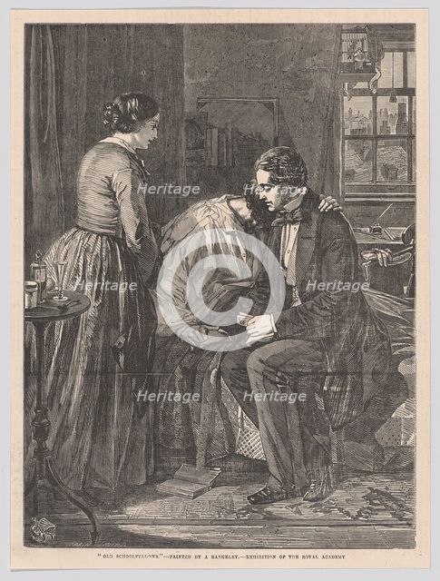 Old Schoolfellows, from "Illustrated London News", July 7, 1855. Creator: Harvey Orrin Smith.