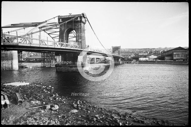 Old Scotswood Bridge, Gateshead, Tyne & Wear, c1955-c1967. Creator: Ursula Clark.