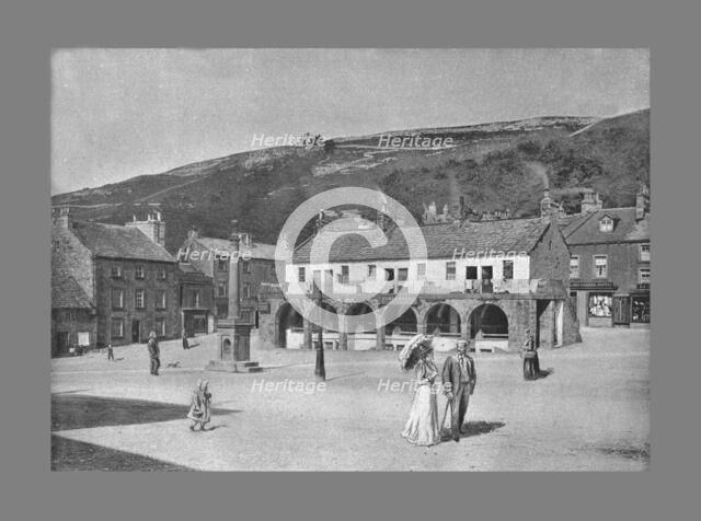 Old Shambles and Market Place, Settle, c1900. Artist: Anthony Horner.