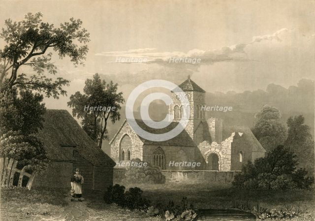 'Old Shoreham Church', 1835. Creator: Unknown.