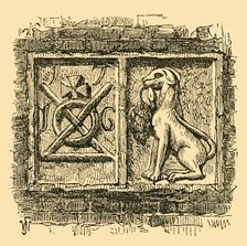 Old Sign of the Dog and Duck. (c1878). Creator: Unknown