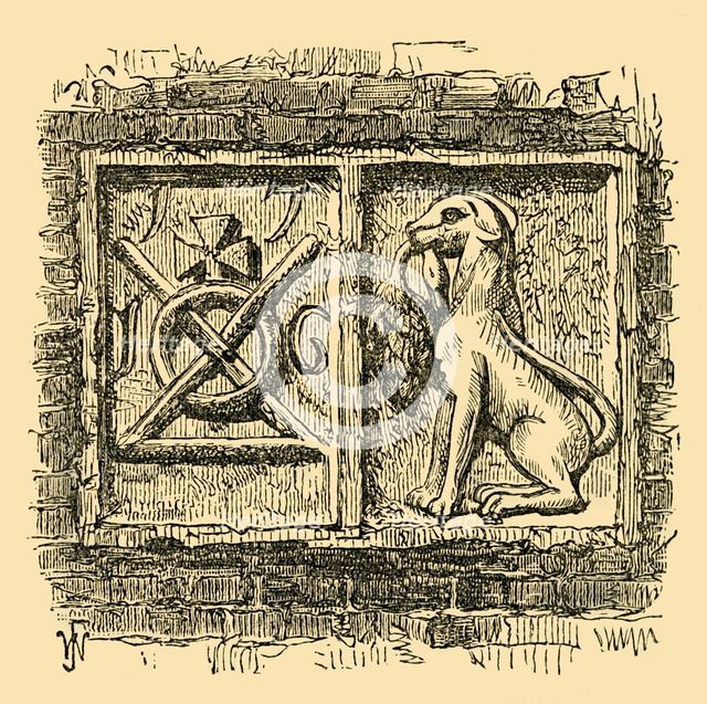 'Old Sign of the Dog and Duck.', (c1878). Creator: Unknown.