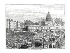 Old Smithfield Market, 1878