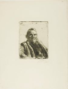 Old Soldier ("Prinsen"), 1911. Creator: Anders Leonard Zorn