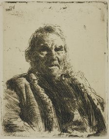 Old Soldier ("Prinsen"), 1911. Creator: Anders Leonard Zorn