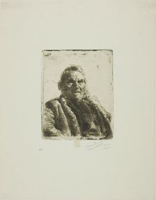 Old Soldier ("Prinsen"), 1911. Creator: Anders Leonard Zorn