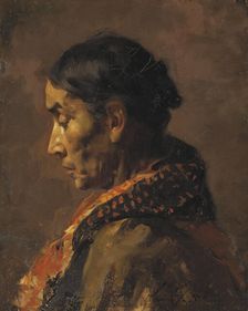 Old Spanish Woman, 1891. Creator: Enrique Jaraba Jimenez