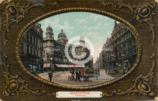 Old Square, Birmingham, c1905.  Artist: Unknown.