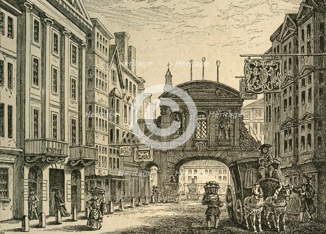 'Old Temple Bar and the Devil Tavern, (1897). Creator: Unknown.