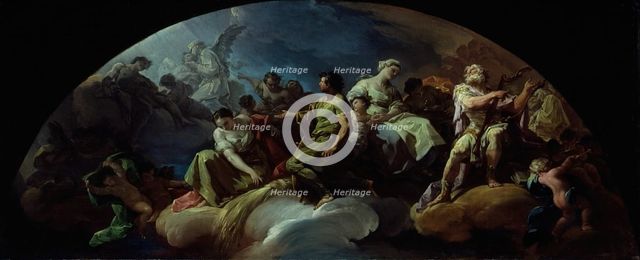 Old Testament Figures in Paradise, 1751/60. Creator: Francisco Bayeu.