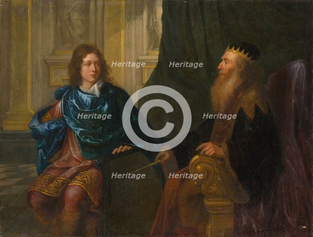 Old Testament Scene (Solomon and King David), around 1700. Creator: Gerard de Lairesse.
