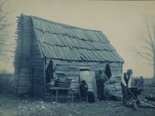 Old time cabin, 1899 or 1900. Creator: Frances Benjamin Johnston