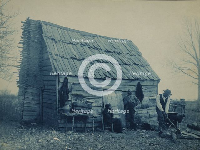 Old time cabin, 1899 or 1900. Creator: Frances Benjamin Johnston.