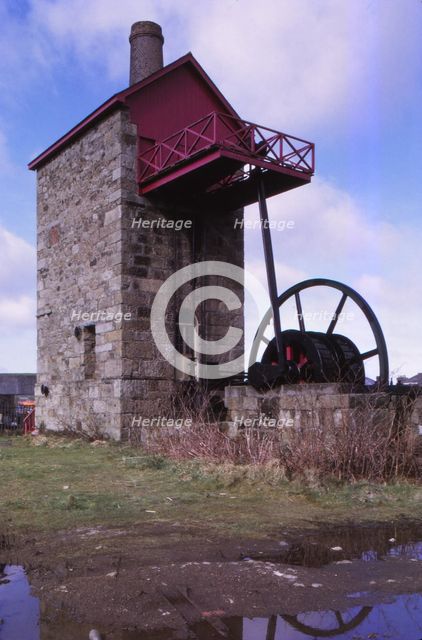Old Tine Mine in Cambourne, Cornwall, 20th century. Artist: CM Dixon.