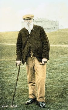 Old Tom Morris, Scottish golfer, postcard, 1900. Creator: Unknown