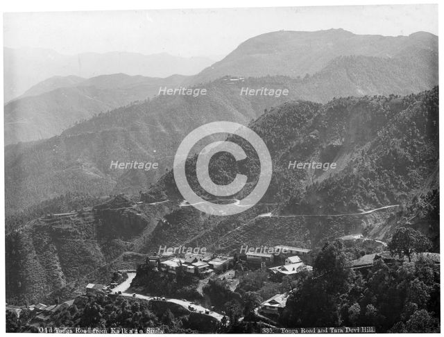 Old Tonga road from Kalka to Simla, India, early 20th century. Artist: Unknown