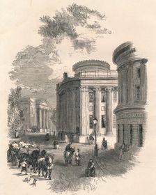 Old Town Hall and Commercial Buildings, Leeds c19th century