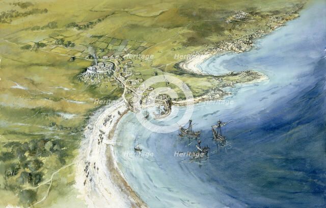 Old Town, Isles of Scilly, 14th century, (c1990-2010). Artist: Peter Dunn.